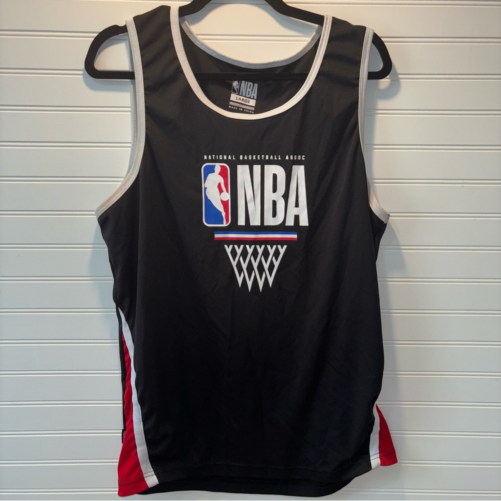 NBA Black and Red Basketball Jersey